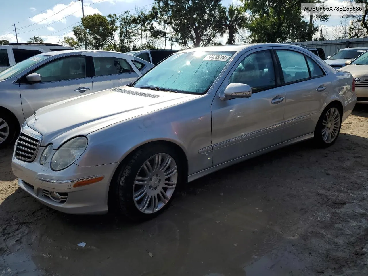 2008 Mercedes-Benz E 350 VIN: WDBUF56X78B253686 Lot: 74432024