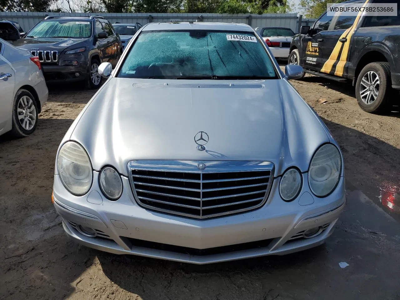 2008 Mercedes-Benz E 350 VIN: WDBUF56X78B253686 Lot: 74432024