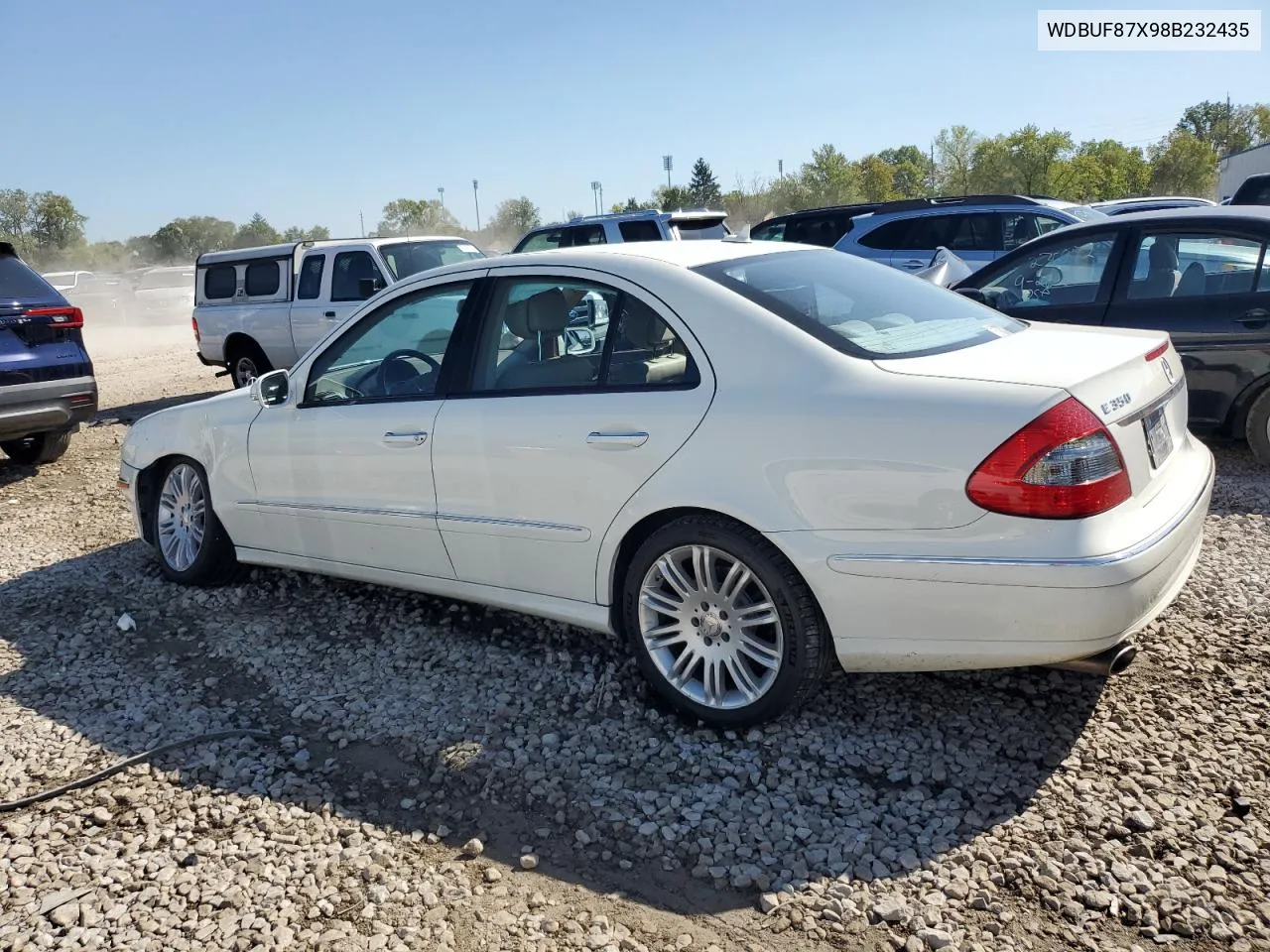 2008 Mercedes-Benz E 350 4Matic VIN: WDBUF87X98B232435 Lot: 74606064