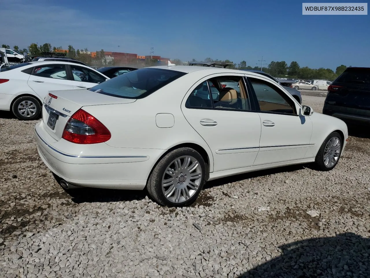 2008 Mercedes-Benz E 350 4Matic VIN: WDBUF87X98B232435 Lot: 74606064