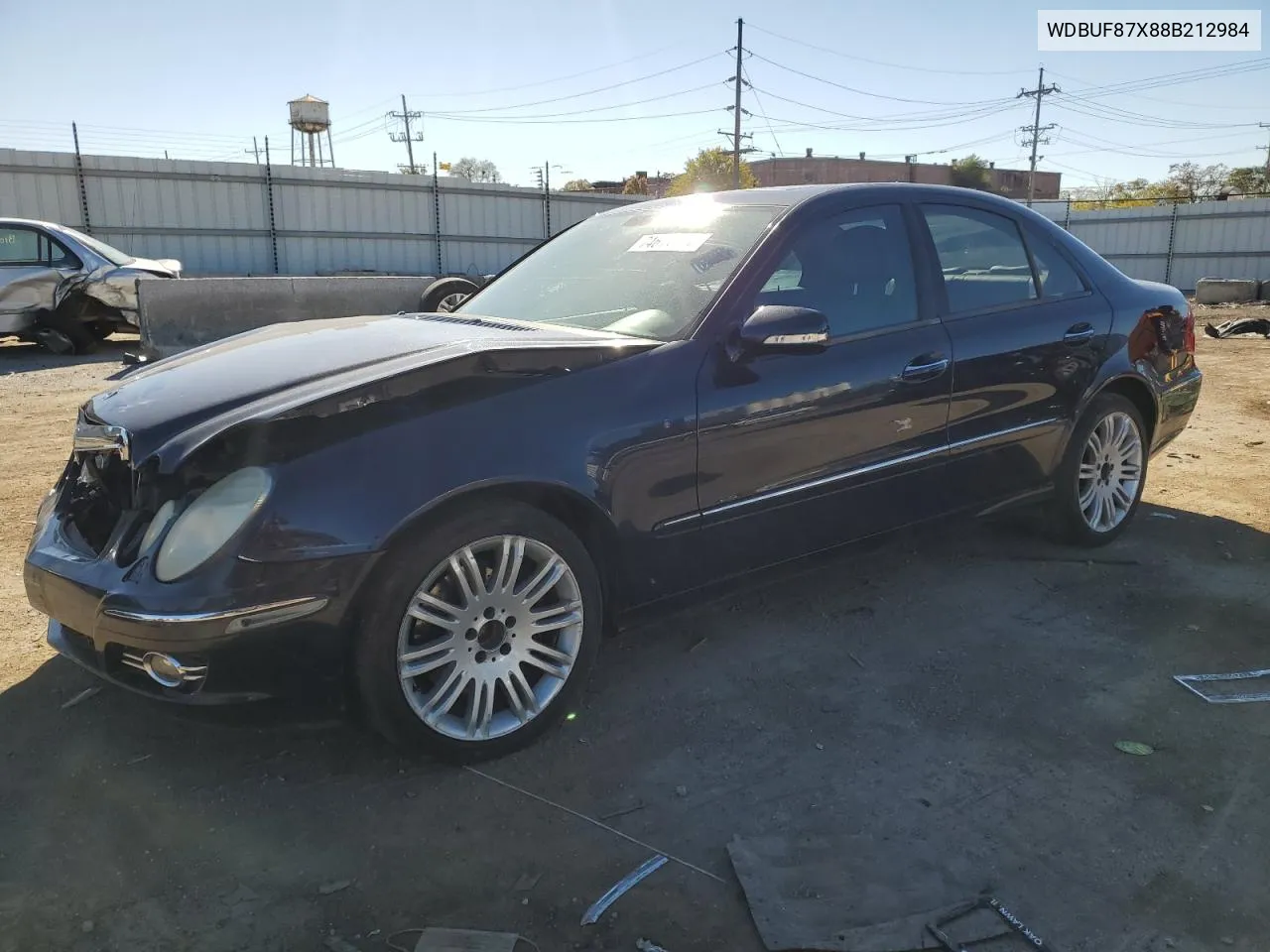 2008 Mercedes-Benz E 350 4Matic VIN: WDBUF87X88B212984 Lot: 74614474