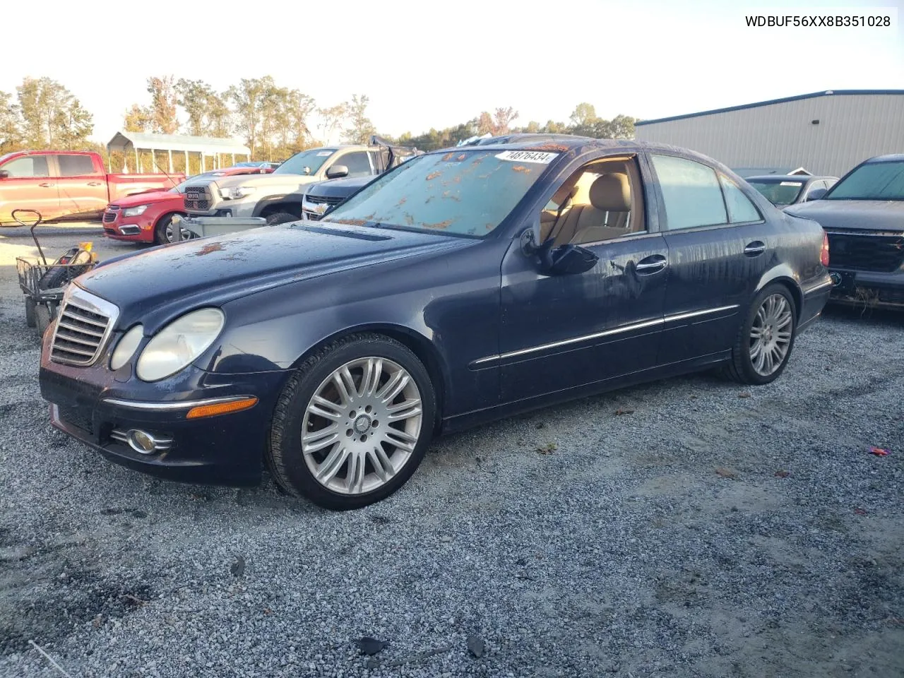 2008 Mercedes-Benz E 350 VIN: WDBUF56XX8B351028 Lot: 74876434