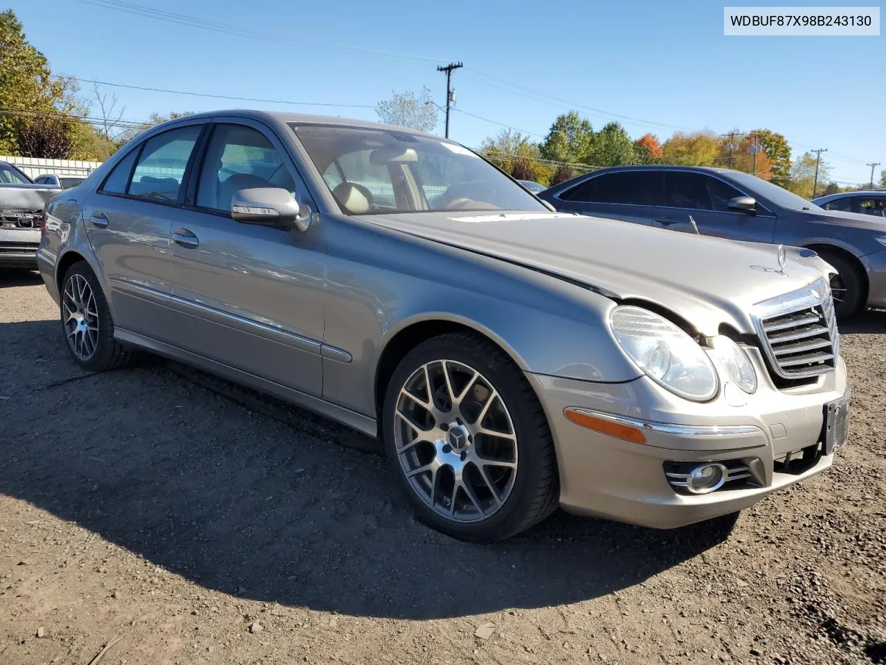 2008 Mercedes-Benz E 350 4Matic VIN: WDBUF87X98B243130 Lot: 75044204