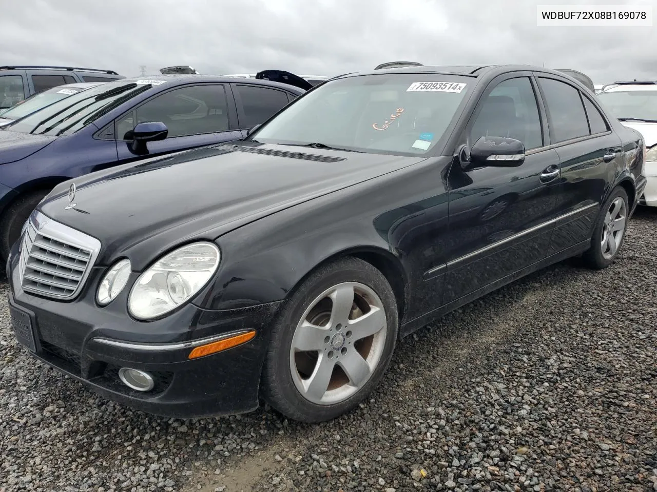 2008 Mercedes-Benz E 550 VIN: WDBUF72X08B169078 Lot: 75093514