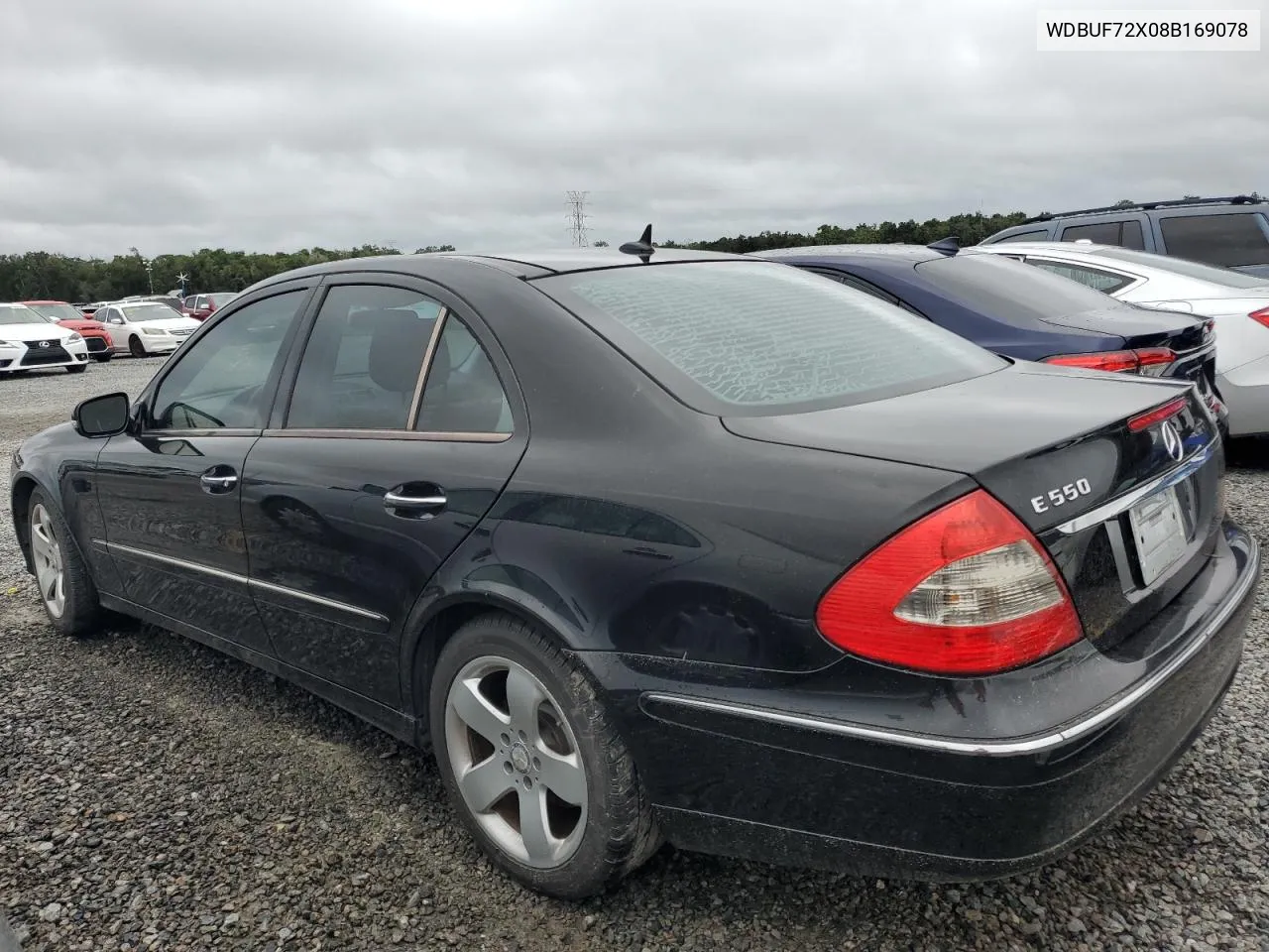 2008 Mercedes-Benz E 550 VIN: WDBUF72X08B169078 Lot: 75093514