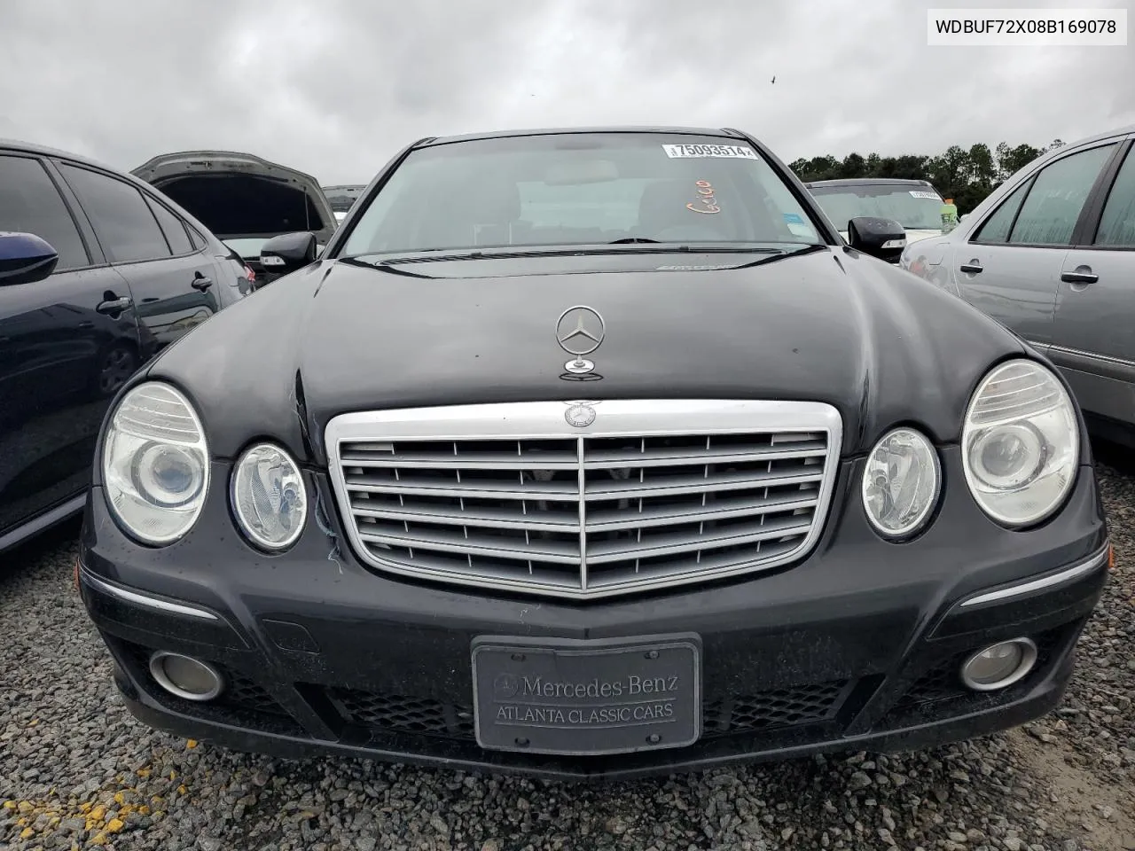 2008 Mercedes-Benz E 550 VIN: WDBUF72X08B169078 Lot: 75093514