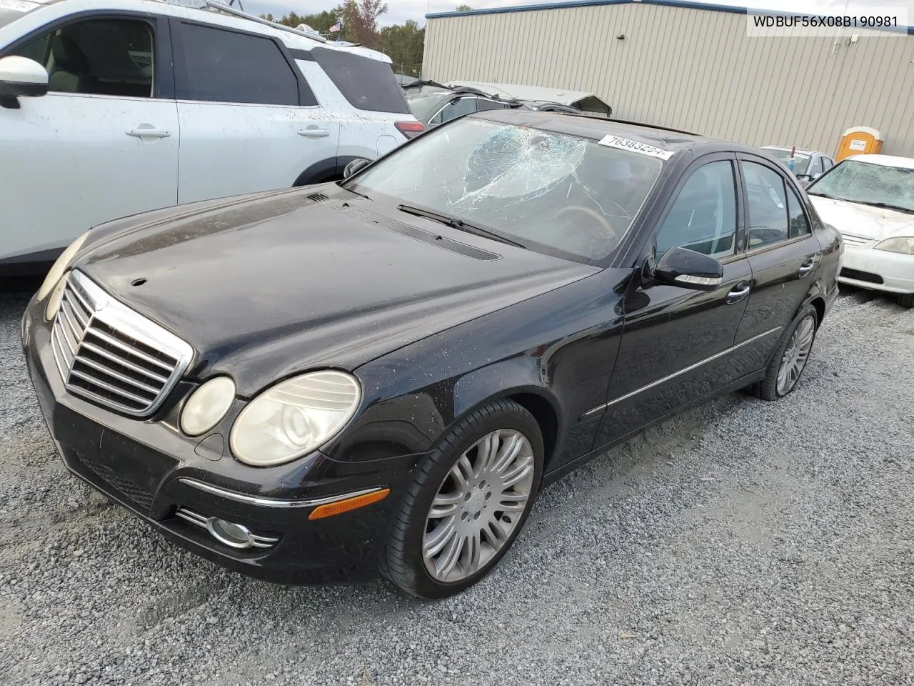 2008 Mercedes-Benz E 350 VIN: WDBUF56X08B190981 Lot: 76383294