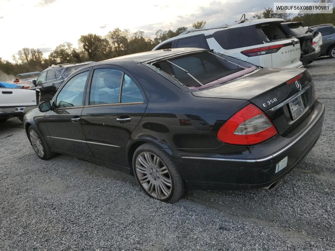 2008 Mercedes-Benz E 350 VIN: WDBUF56X08B190981 Lot: 76383294