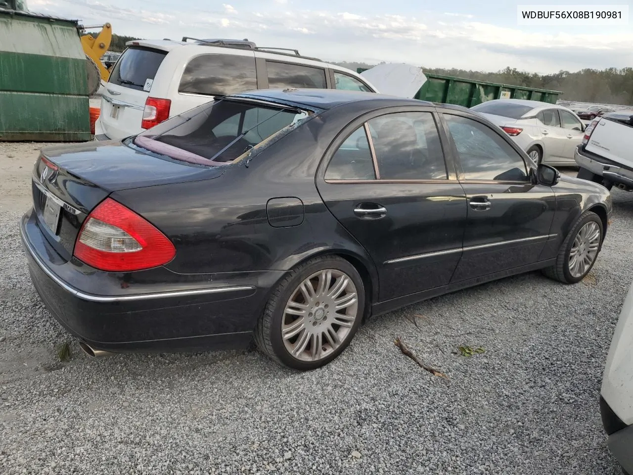 2008 Mercedes-Benz E 350 VIN: WDBUF56X08B190981 Lot: 76383294