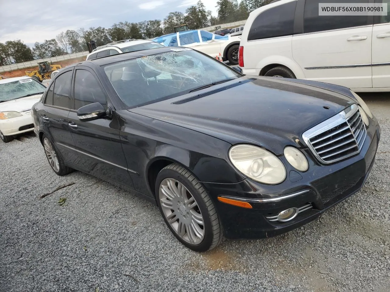 2008 Mercedes-Benz E 350 VIN: WDBUF56X08B190981 Lot: 76383294