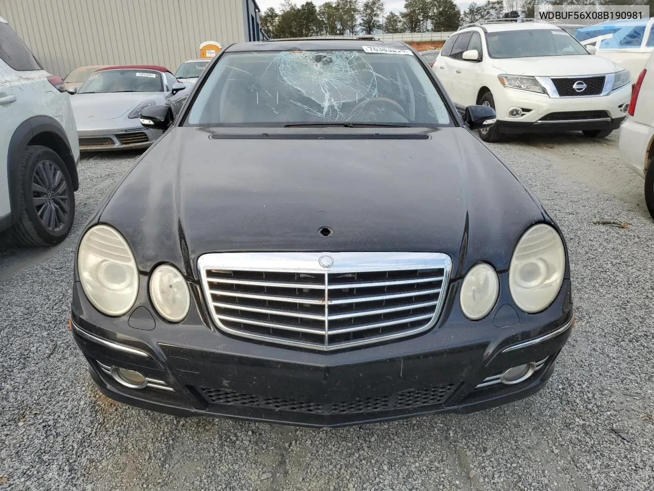 2008 Mercedes-Benz E 350 VIN: WDBUF56X08B190981 Lot: 76383294