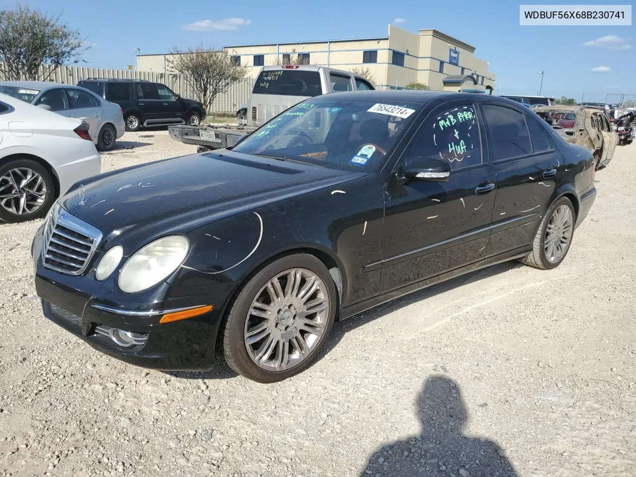 2008 Mercedes-Benz E 350 VIN: WDBUF56X68B230741 Lot: 76543214