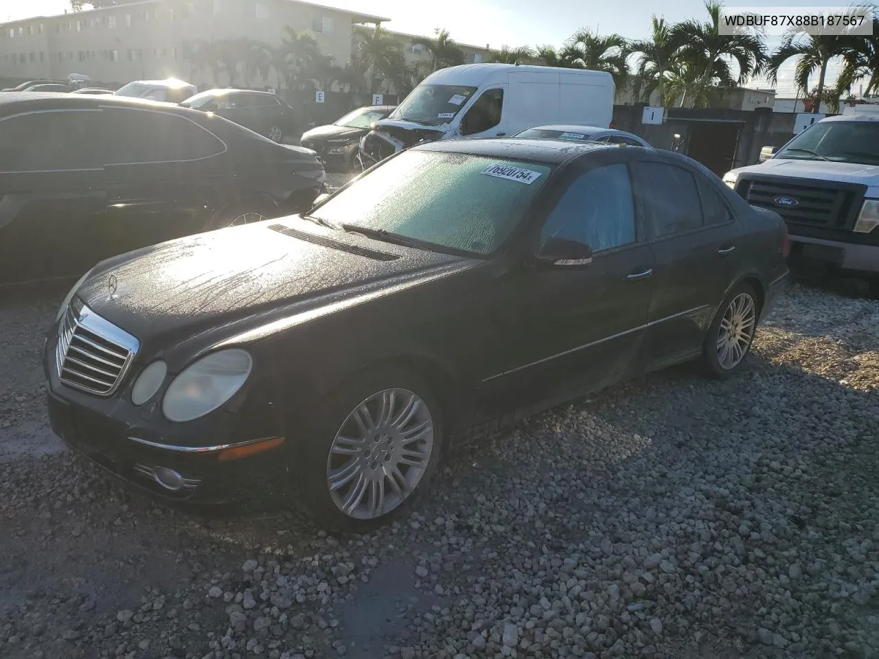 2008 Mercedes-Benz E 350 4Matic VIN: WDBUF87X88B187567 Lot: 76920754