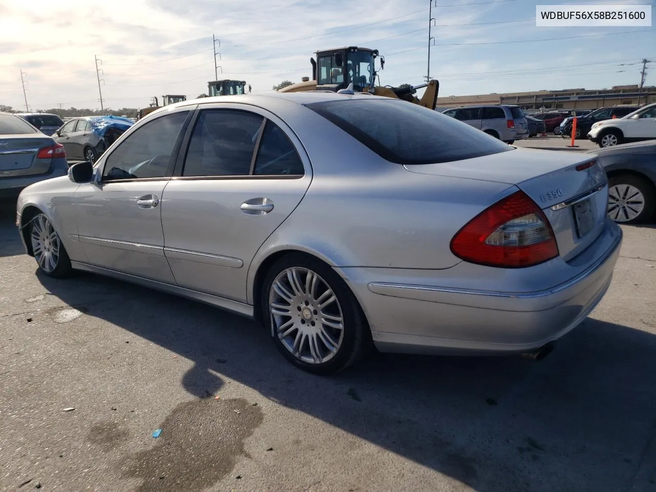 2008 Mercedes-Benz E 350 VIN: WDBUF56X58B251600 Lot: 77007834