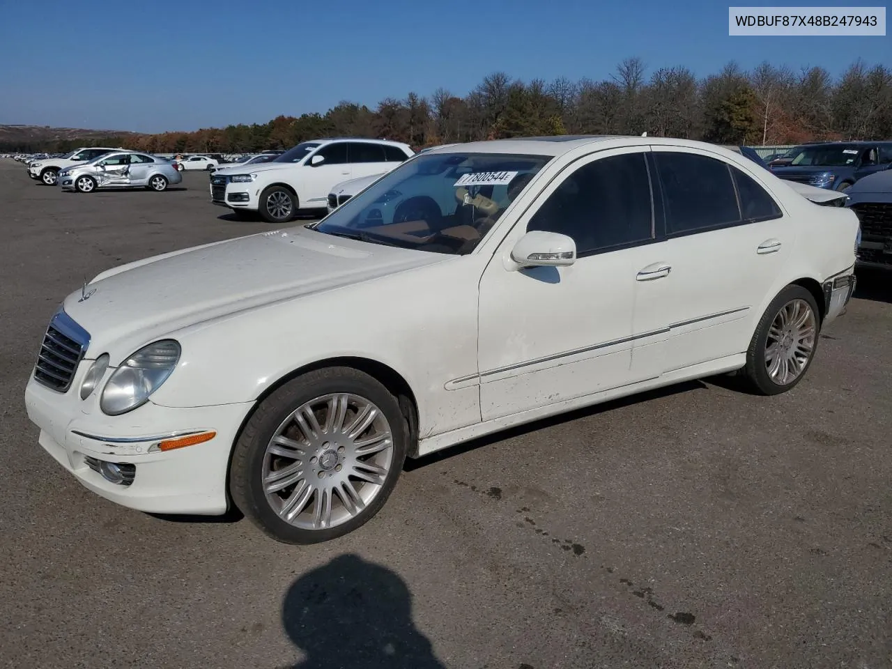 2008 Mercedes-Benz E 350 4Matic VIN: WDBUF87X48B247943 Lot: 77800544