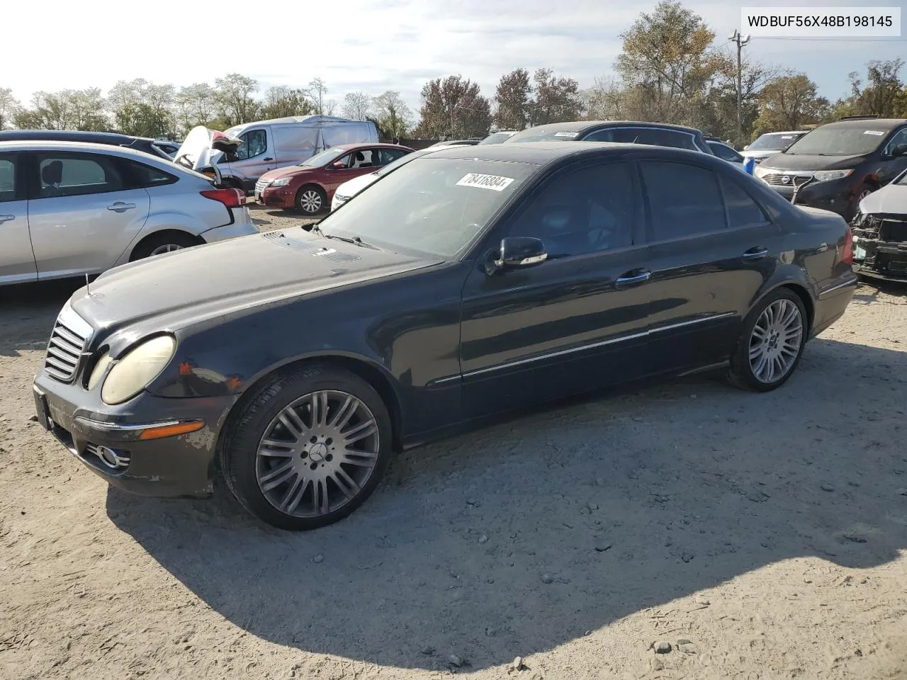 2008 Mercedes-Benz E 350 VIN: WDBUF56X48B198145 Lot: 78416884