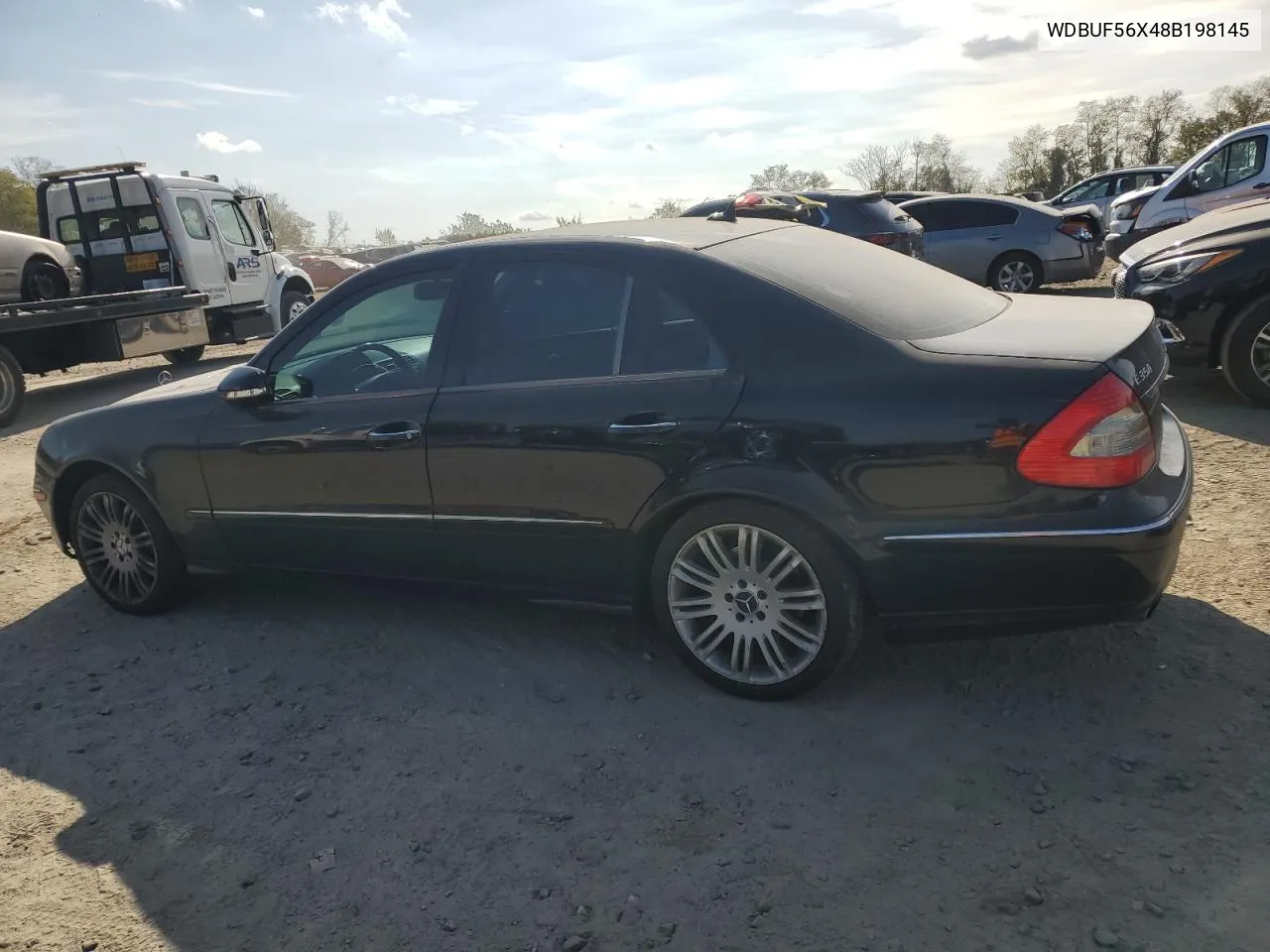 2008 Mercedes-Benz E 350 VIN: WDBUF56X48B198145 Lot: 78416884