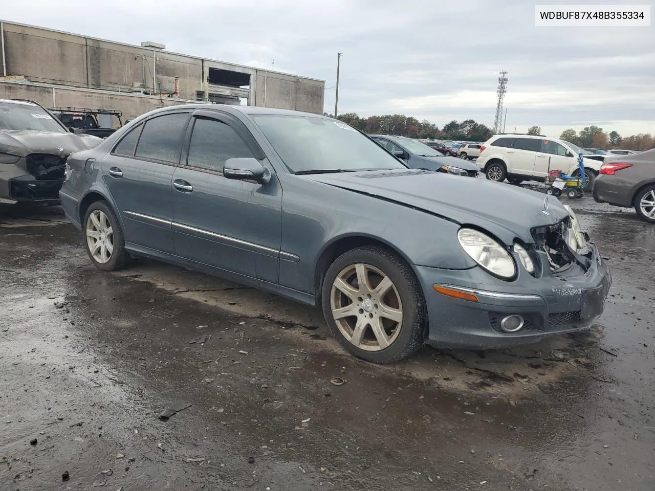 2008 Mercedes-Benz E 350 4Matic VIN: WDBUF87X48B355334 Lot: 78905264