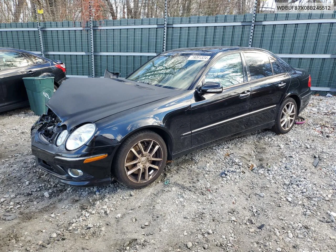 2008 Mercedes-Benz E 350 4Matic VIN: WDBUF87X08B245512 Lot: 79091324