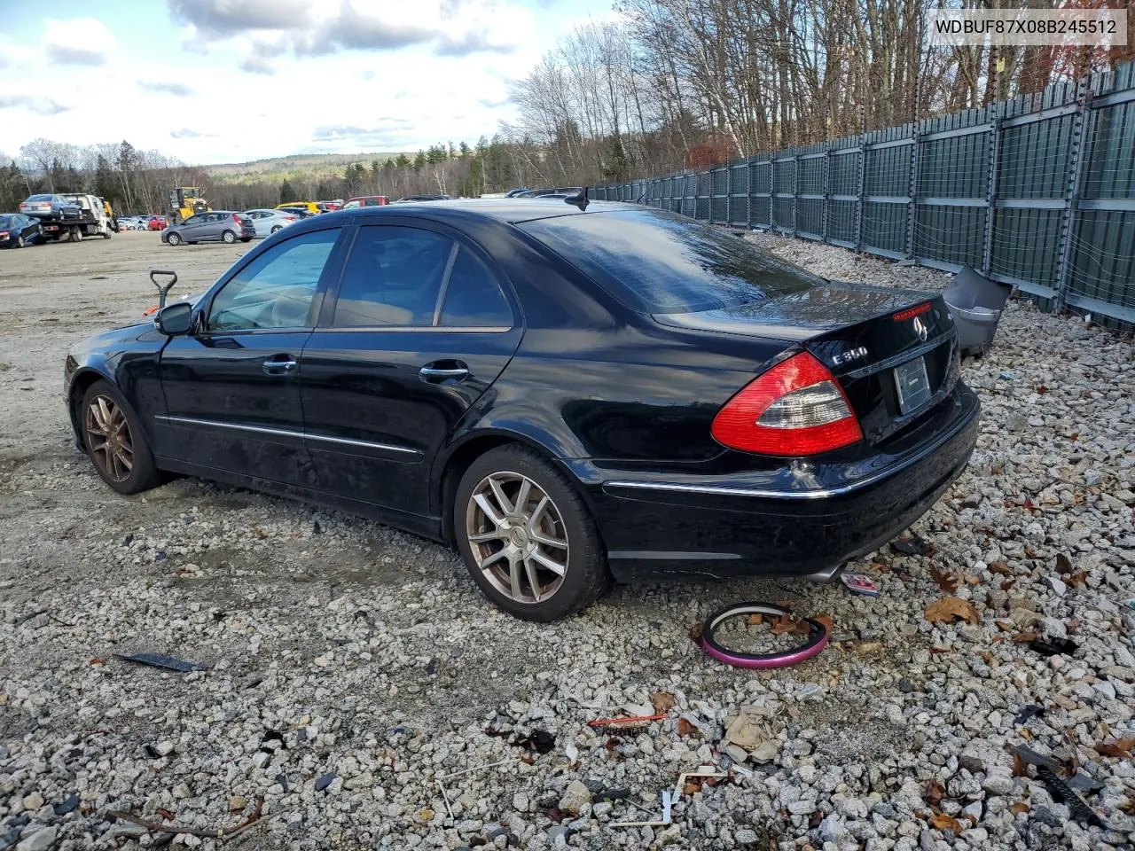 2008 Mercedes-Benz E 350 4Matic VIN: WDBUF87X08B245512 Lot: 79091324