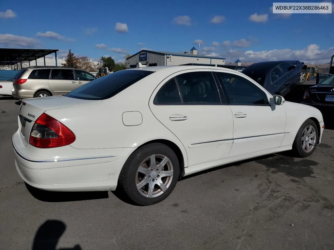 2008 Mercedes-Benz E 320 Cdi VIN: WDBUF22X38B286463 Lot: 79574984