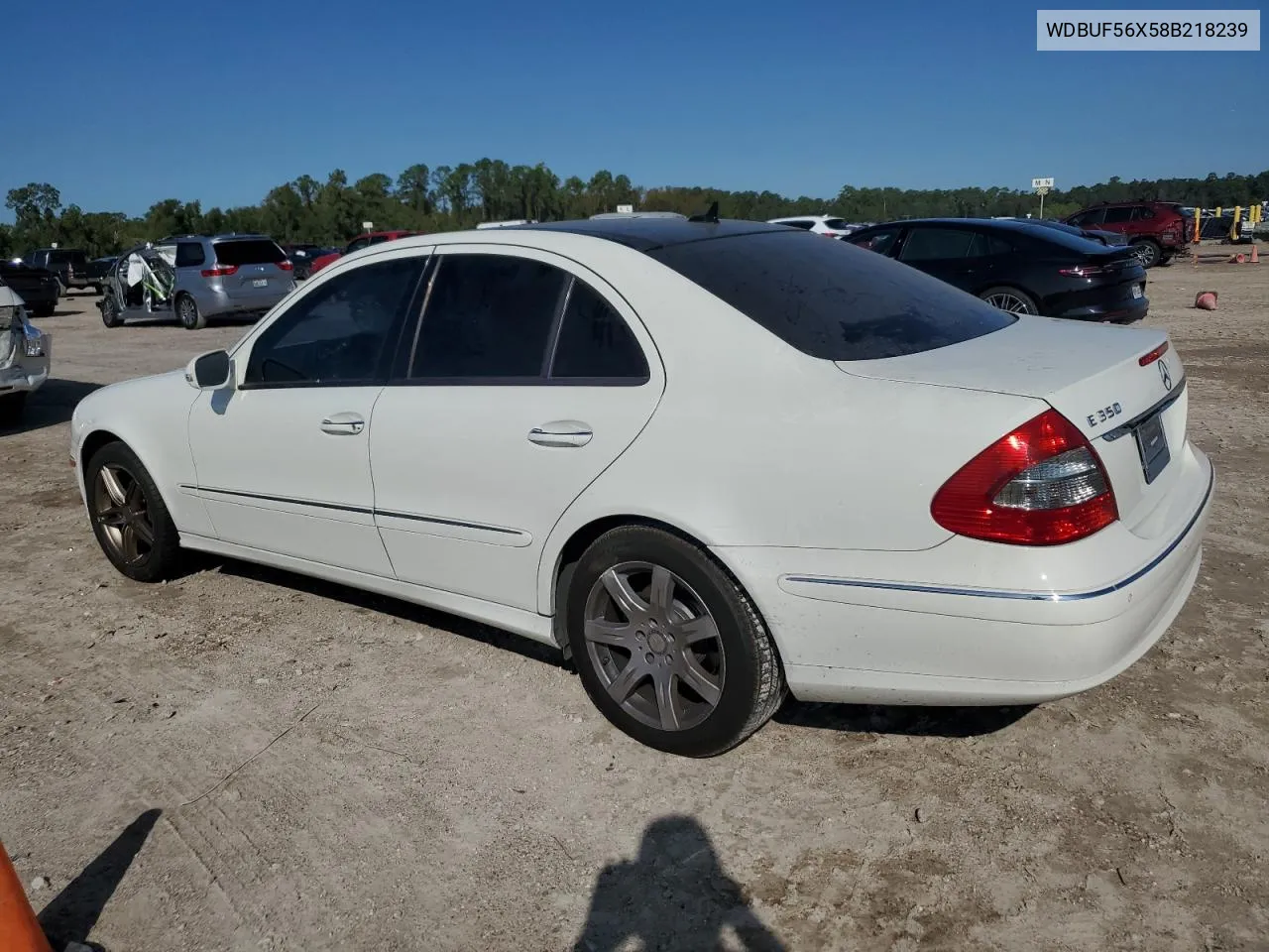 2008 Mercedes-Benz E 350 VIN: WDBUF56X58B218239 Lot: 79656344