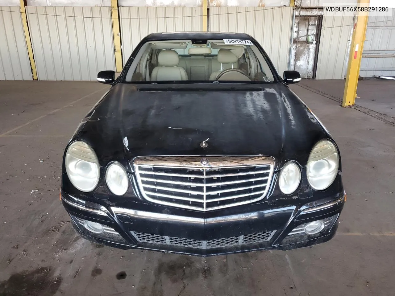 2008 Mercedes-Benz E 350 VIN: WDBUF56X58B291286 Lot: 80919774