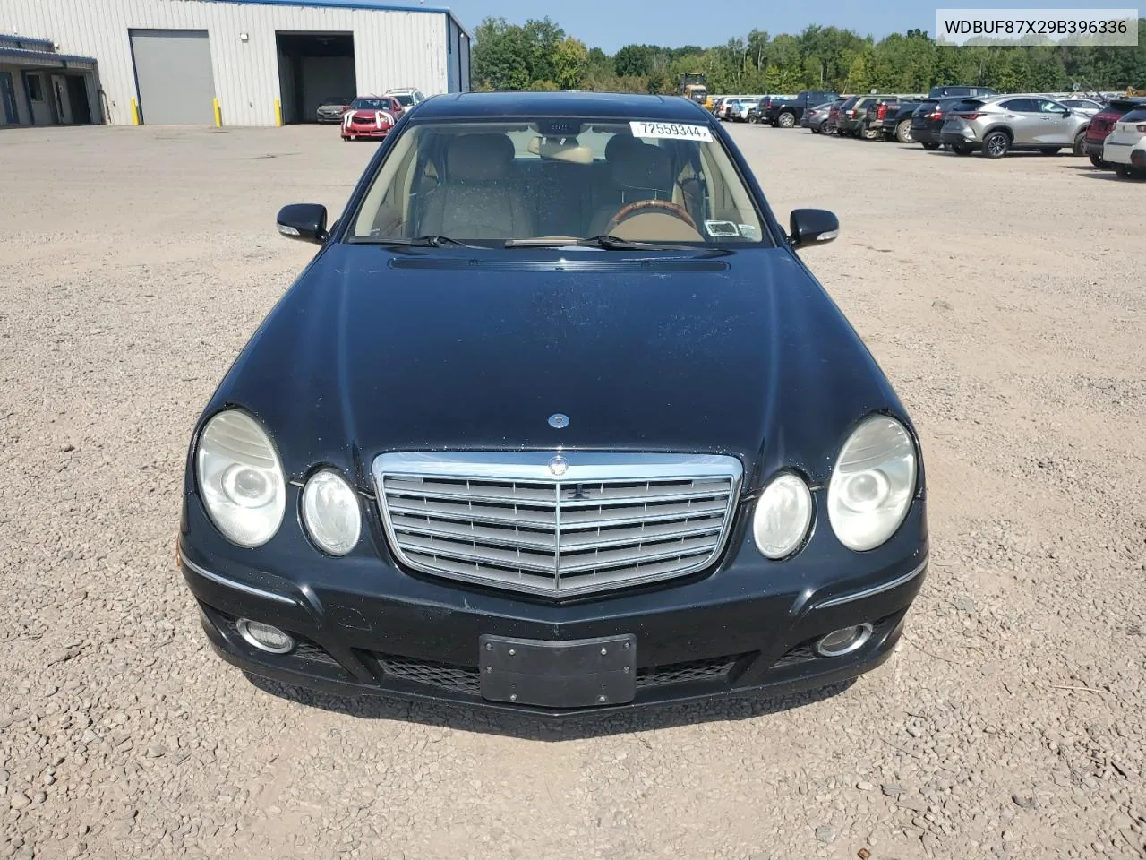 2009 Mercedes-Benz E 350 4Matic VIN: WDBUF87X29B396336 Lot: 72559344