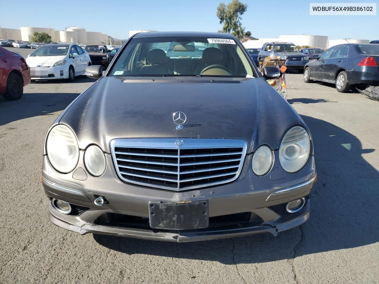 2009 Mercedes-Benz E 350 VIN: WDBUF56X49B386102 Lot: 79960564