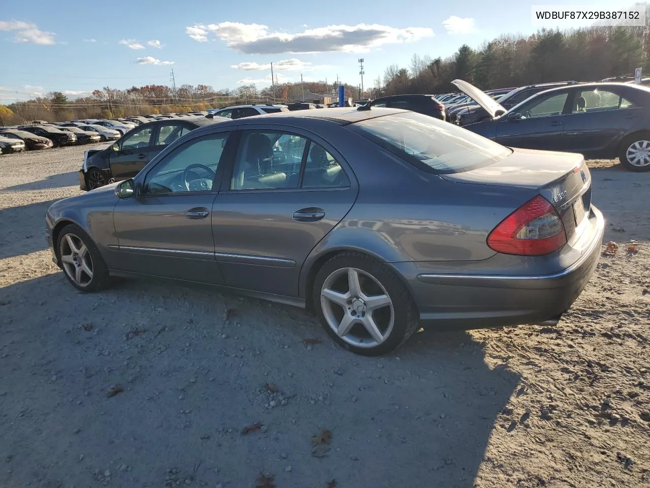 2009 Mercedes-Benz E 350 4Matic VIN: WDBUF87X29B387152 Lot: 80004314