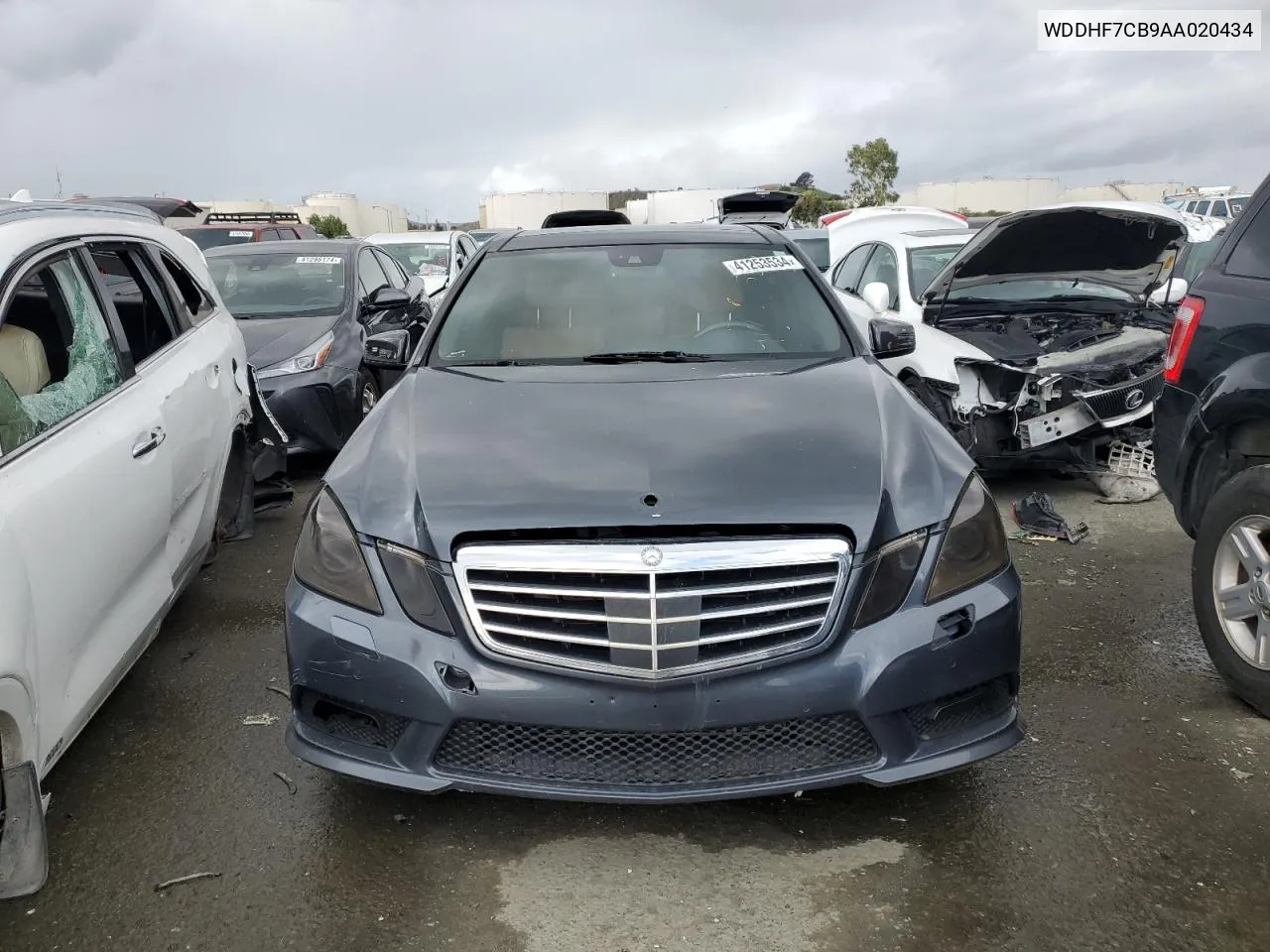 2010 Mercedes-Benz E 550 VIN: WDDHF7CB9AA020434 Lot: 41253534