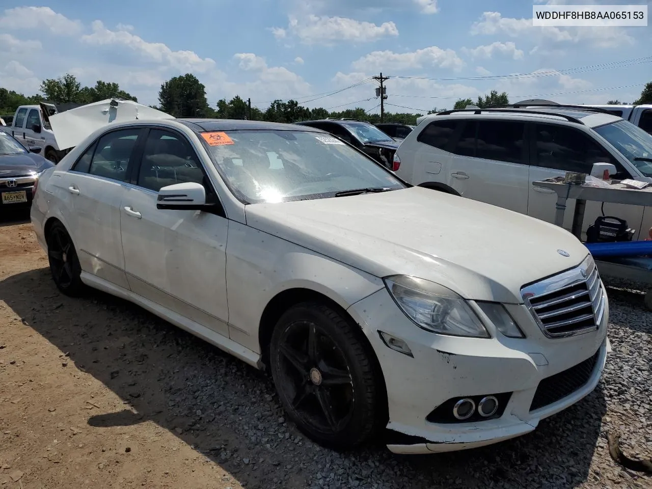 2010 Mercedes-Benz E 350 4Matic VIN: WDDHF8HB8AA065153 Lot: 52520244