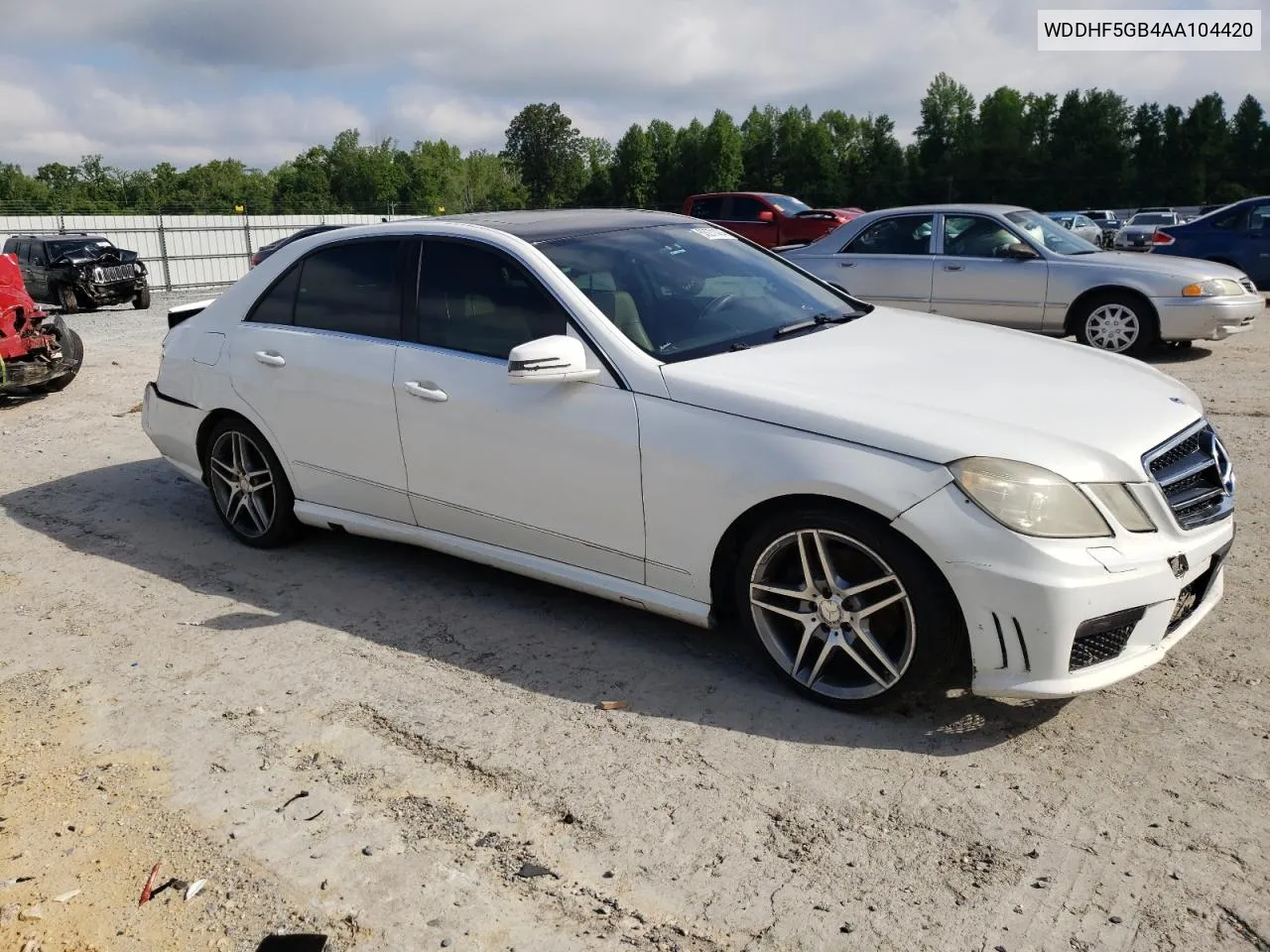 2010 Mercedes-Benz E 350 VIN: WDDHF5GB4AA104420 Lot: 53271434