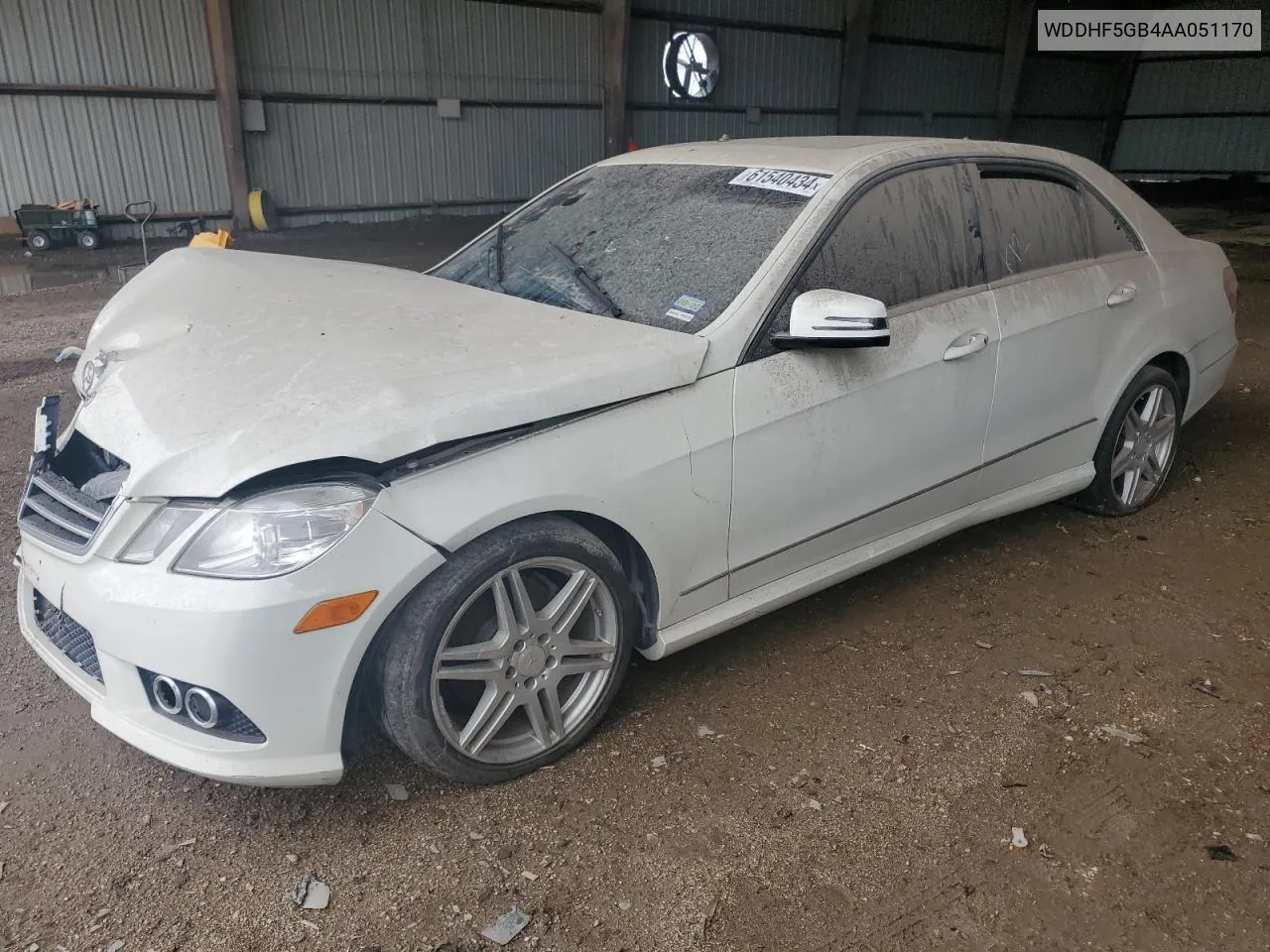 2010 Mercedes-Benz E 350 VIN: WDDHF5GB4AA051170 Lot: 61540434