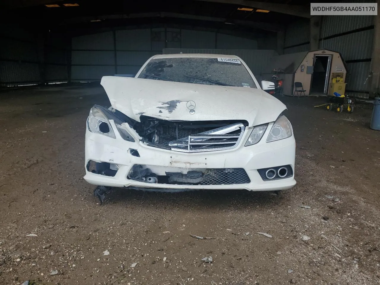 2010 Mercedes-Benz E 350 VIN: WDDHF5GB4AA051170 Lot: 61540434