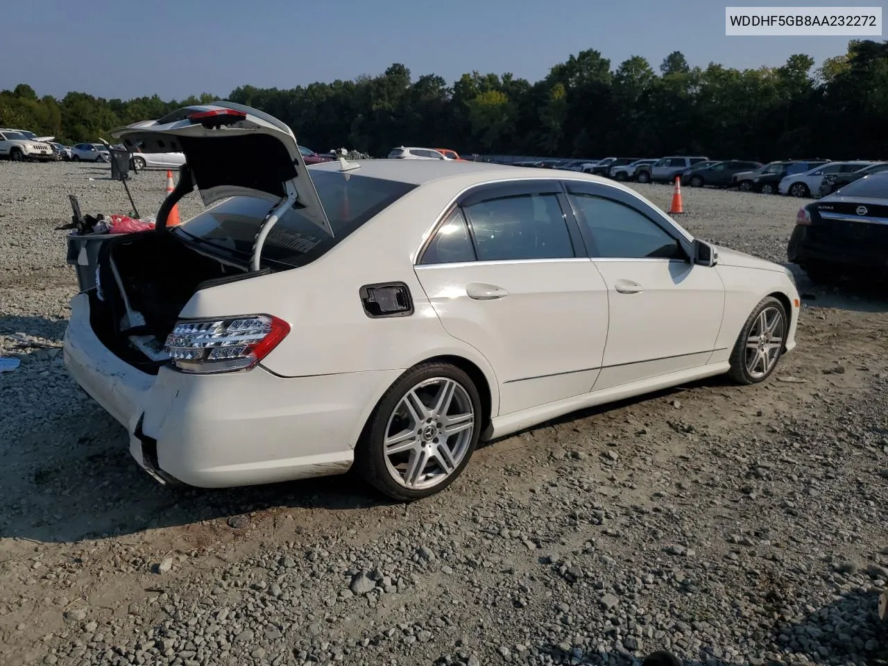 2010 Mercedes-Benz E 350 VIN: WDDHF5GB8AA232272 Lot: 68841144