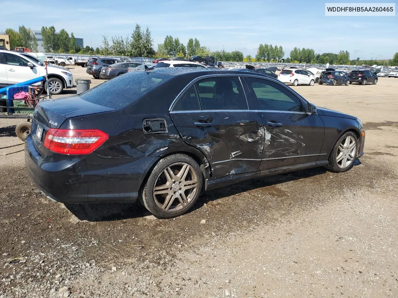 2010 Mercedes-Benz E 350 4Matic VIN: WDDHF8HB5AA260465 Lot: 69005334