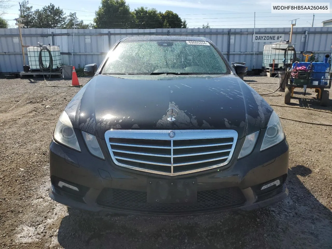 2010 Mercedes-Benz E 350 4Matic VIN: WDDHF8HB5AA260465 Lot: 69005334