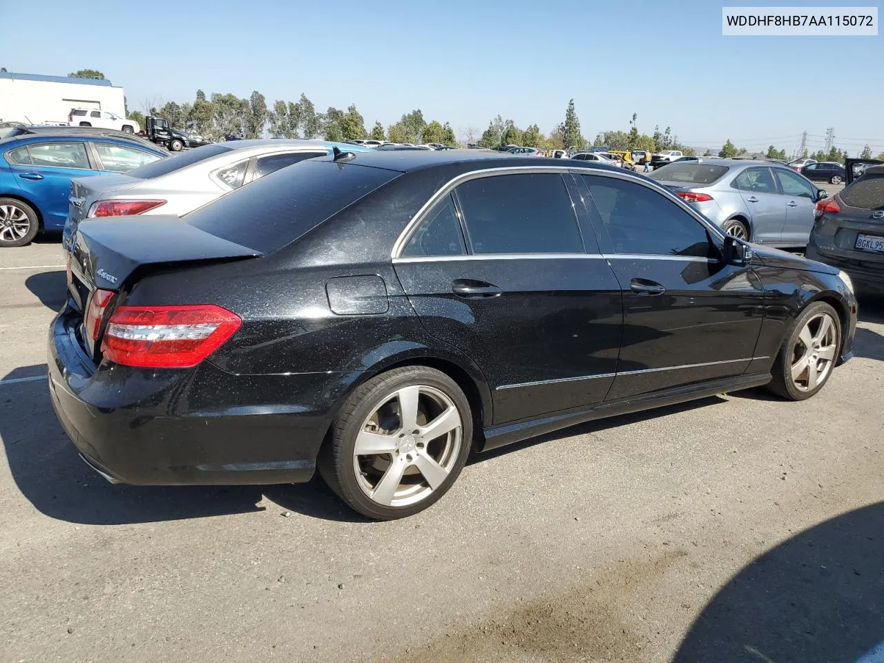 2010 Mercedes-Benz E 350 4Matic VIN: WDDHF8HB7AA115072 Lot: 69175764