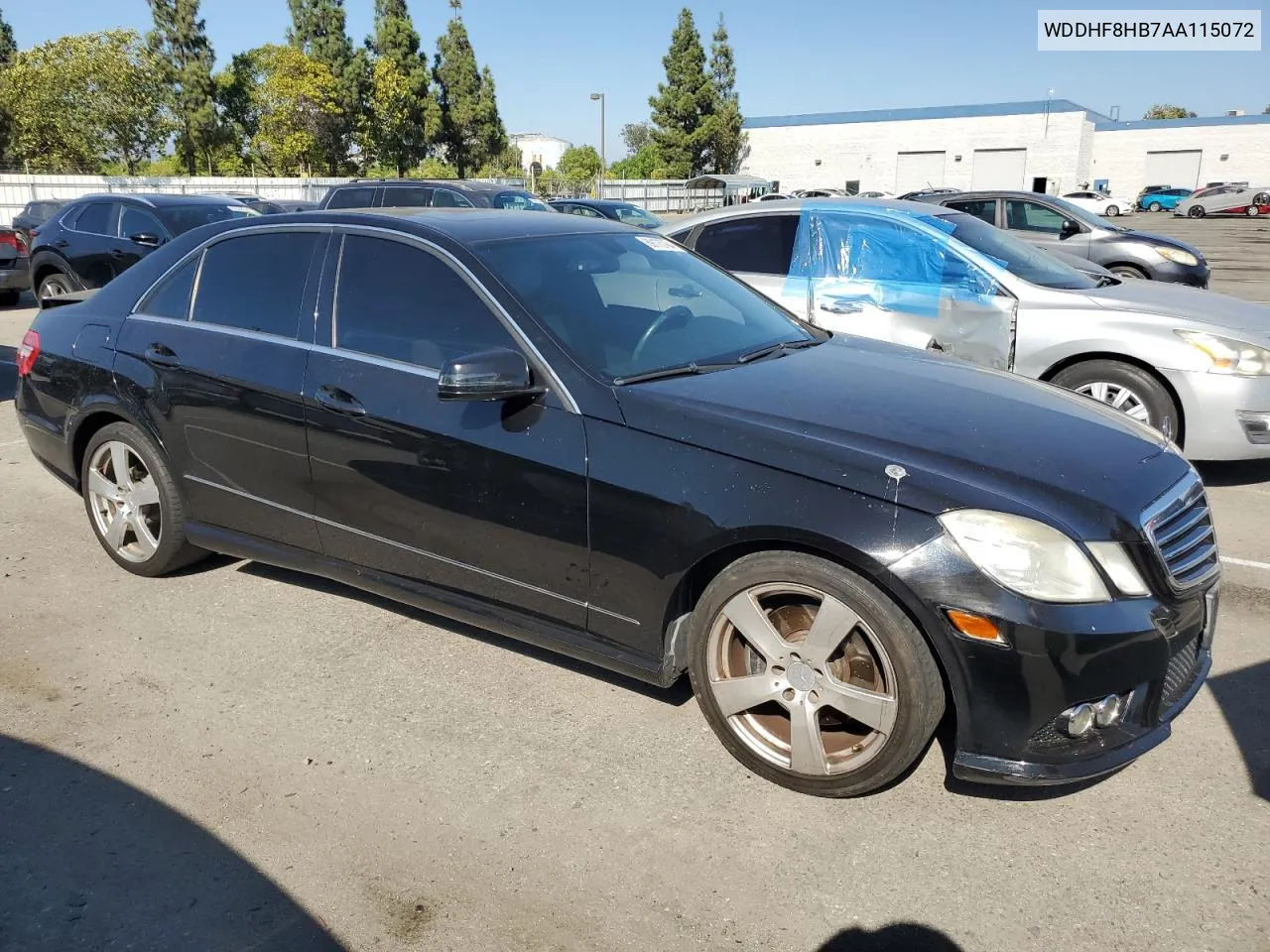 2010 Mercedes-Benz E 350 4Matic VIN: WDDHF8HB7AA115072 Lot: 69175764