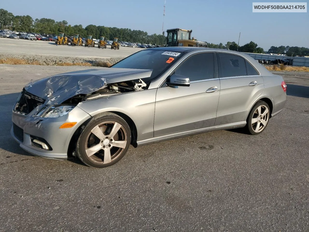 2010 Mercedes-Benz E 350 VIN: WDDHF5GB0AA214705 Lot: 69436154