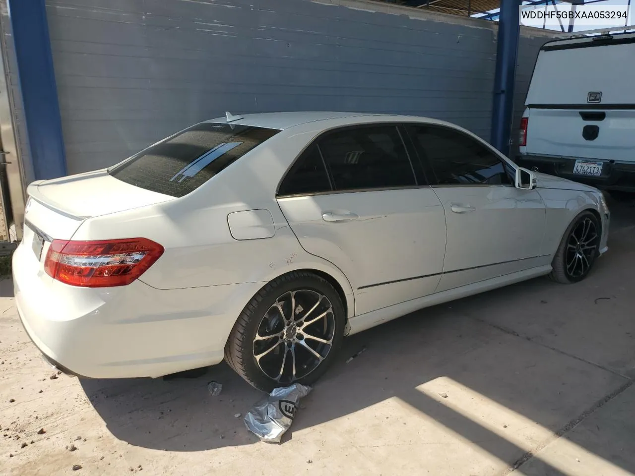 2010 Mercedes-Benz E 350 VIN: WDDHF5GBXAA053294 Lot: 70538274