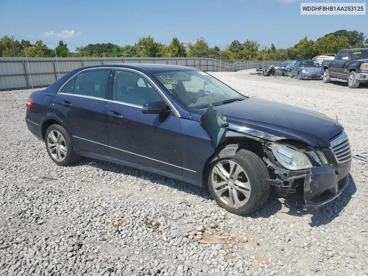 2010 Mercedes-Benz E 350 4Matic VIN: WDDHF8HB1AA253125 Lot: 70711434