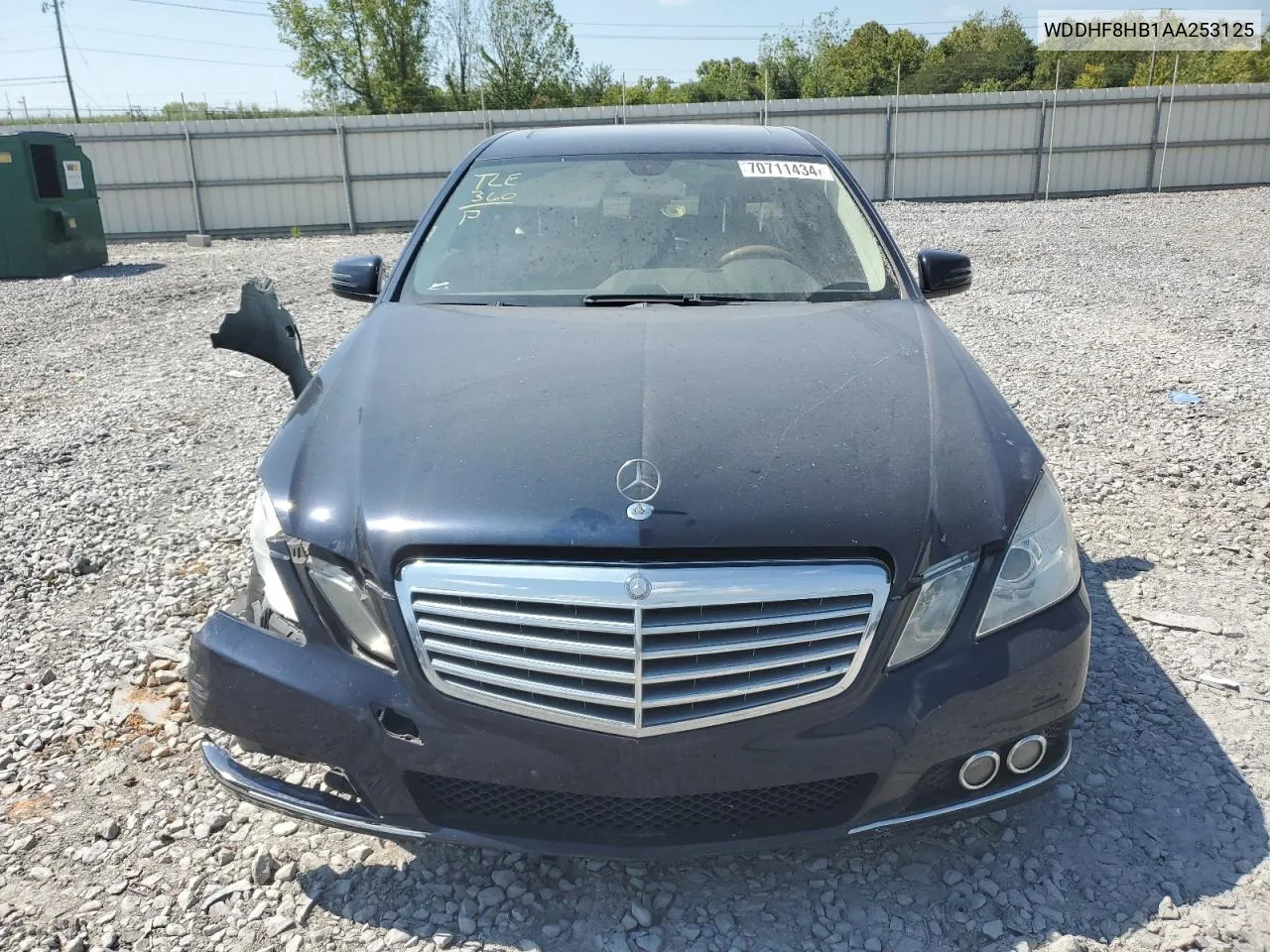 2010 Mercedes-Benz E 350 4Matic VIN: WDDHF8HB1AA253125 Lot: 70711434