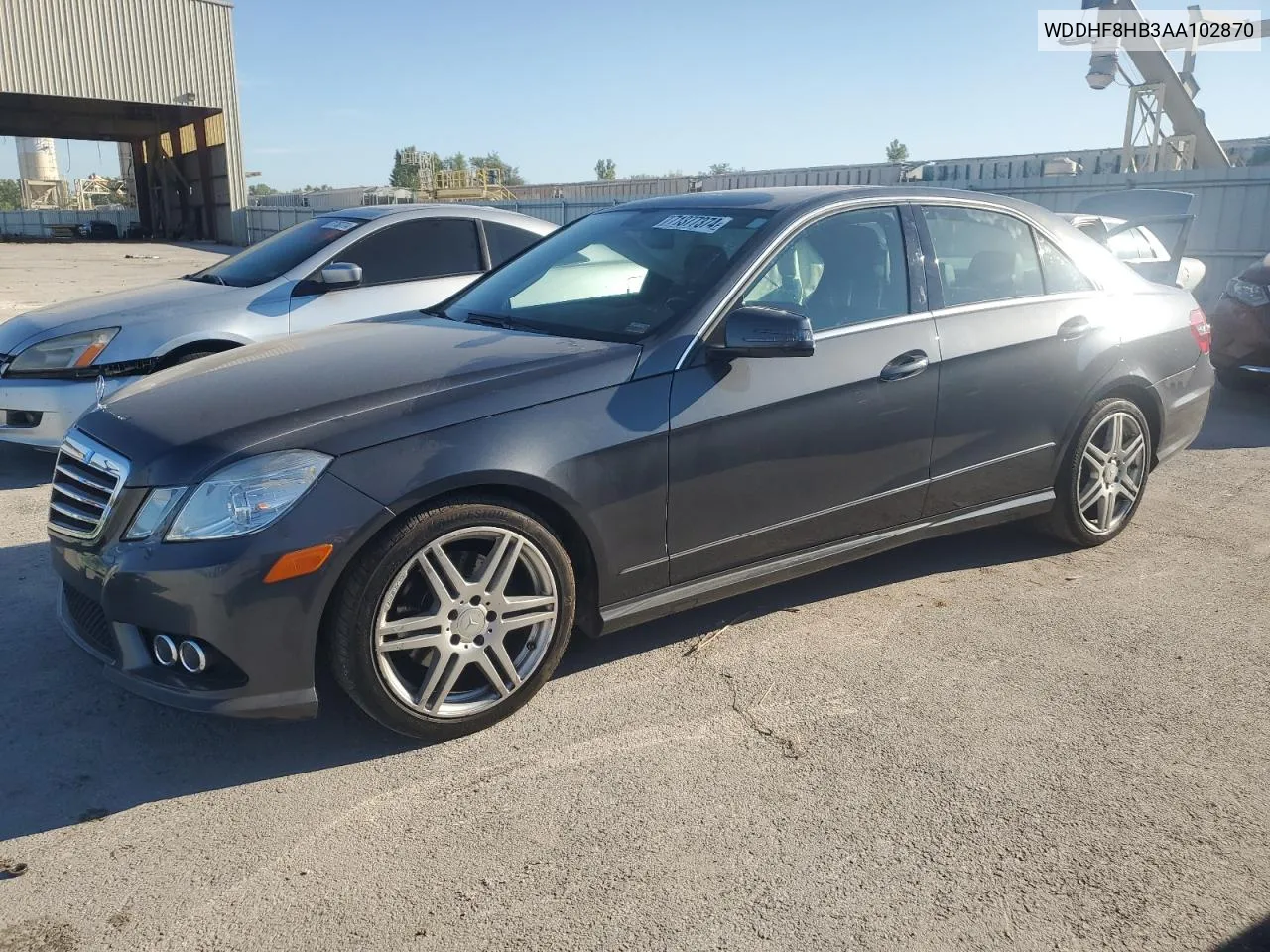 2010 Mercedes-Benz E 350 4Matic VIN: WDDHF8HB3AA102870 Lot: 71377374