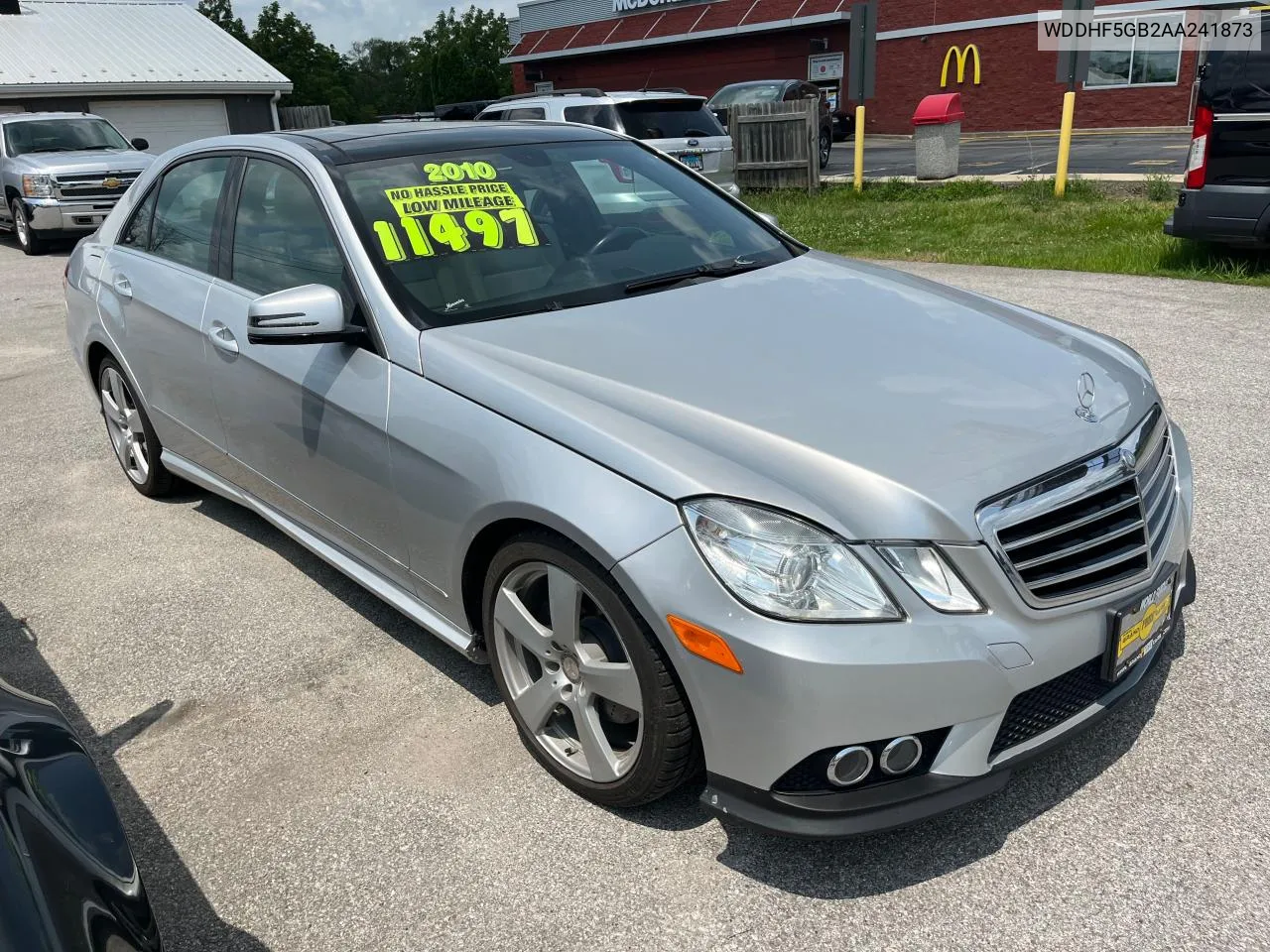 2010 Mercedes-Benz E 350 VIN: WDDHF5GB2AA241873 Lot: 71890244