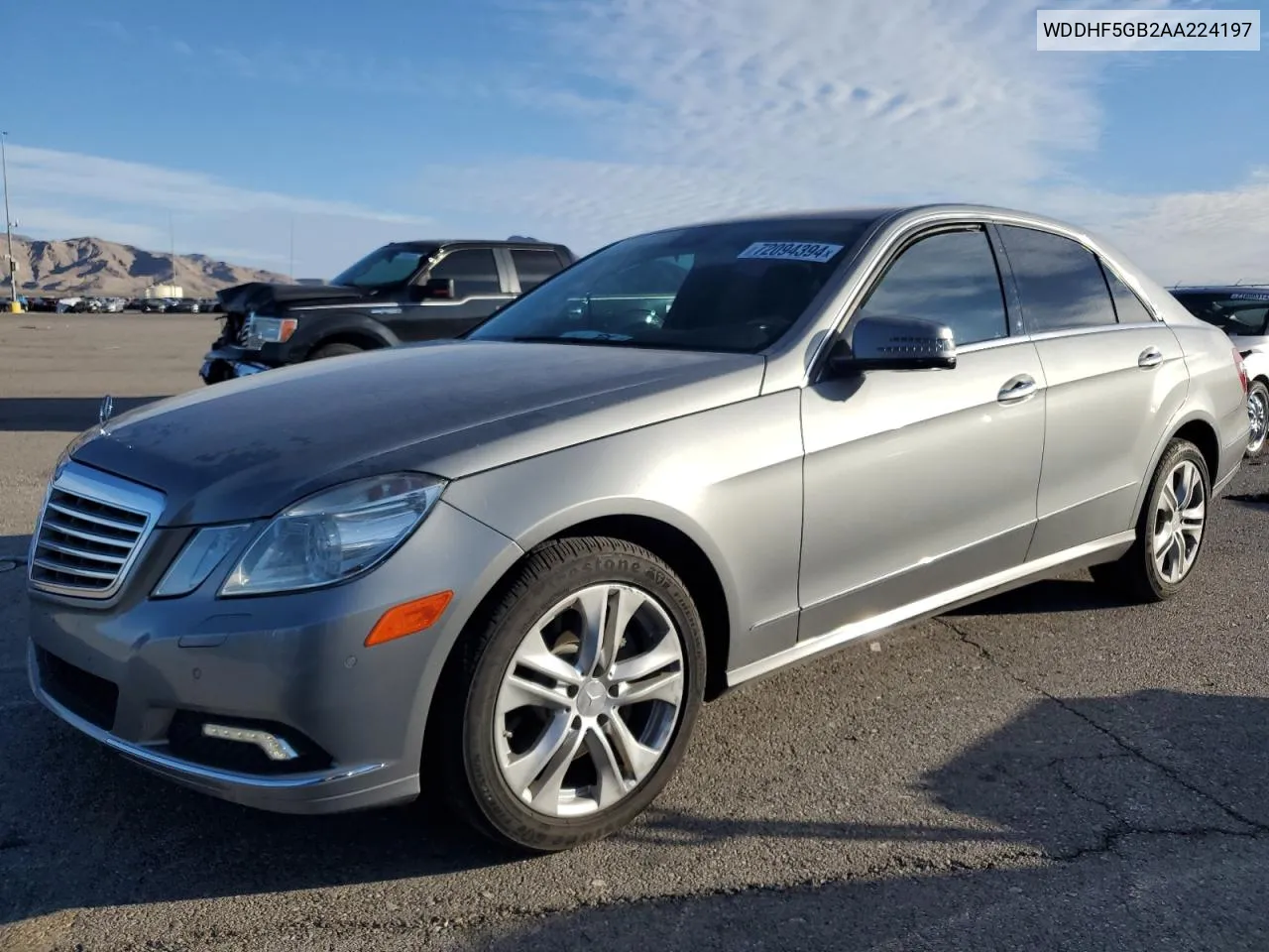 2010 Mercedes-Benz E 350 VIN: WDDHF5GB2AA224197 Lot: 72094394