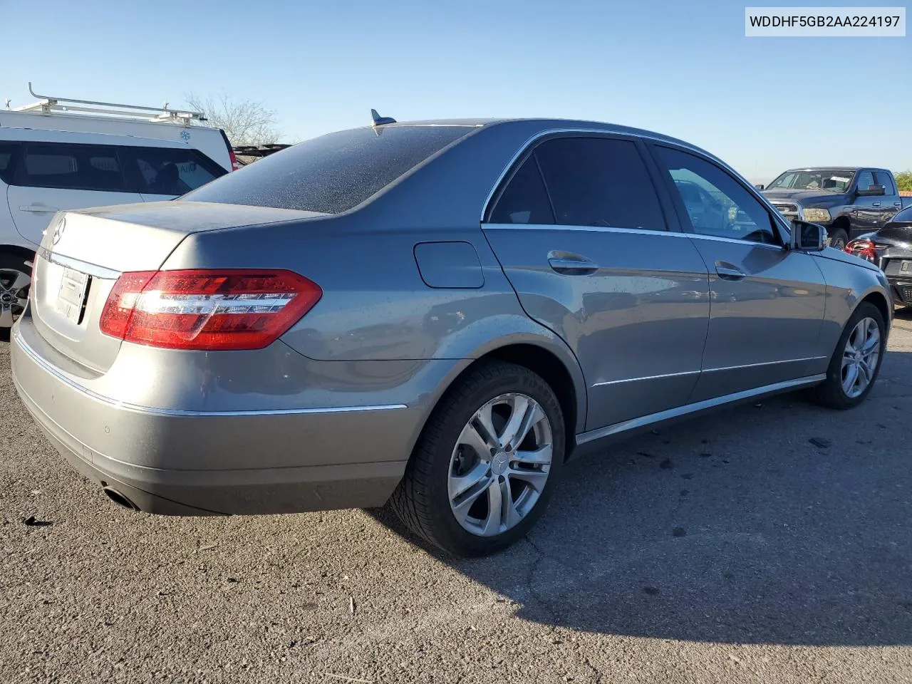 2010 Mercedes-Benz E 350 VIN: WDDHF5GB2AA224197 Lot: 72094394