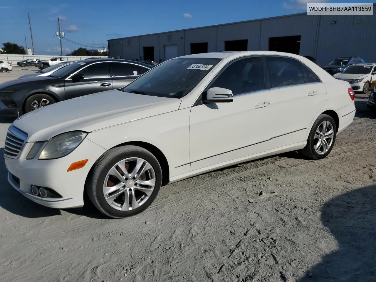 2010 Mercedes-Benz E 350 4Matic VIN: WDDHF8HB7AA113659 Lot: 73150724