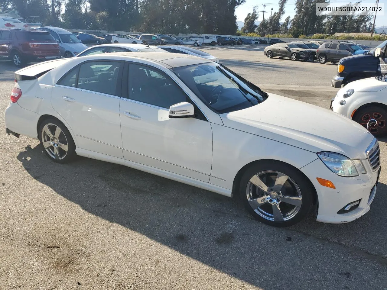 2010 Mercedes-Benz E 350 VIN: WDDHF5GB8AA214872 Lot: 73576614